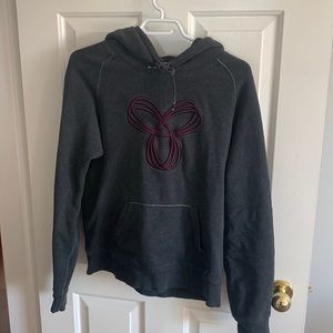Dark grey TNA pull over Hoodie